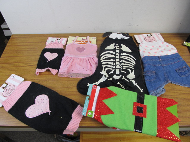 lot 169 image: Lot of BRAND NEW Small Dog Clothes