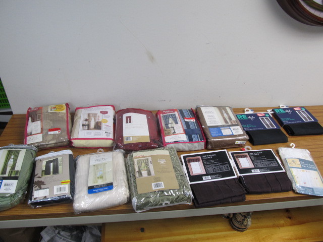 lot 186 image: Lot of Brand New Window Drapes etc.