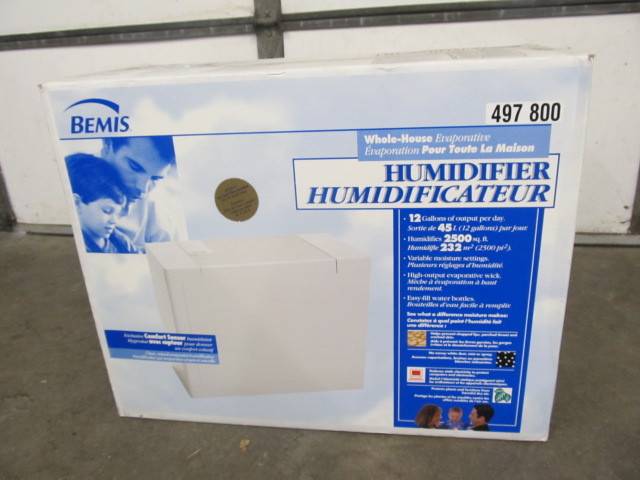 lot 25 image: BEMIS Whole House Humidifier - NEW IN BOX