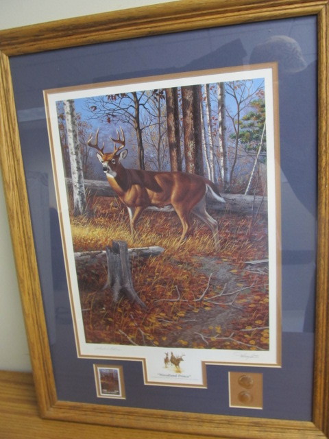 lot 31 image: Signed & Numbered The Woodland Prince HARRY ANTIS Wildlife Print