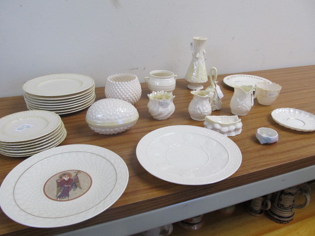 lot 4 image: Large Lot of Vintage BELLEEK 