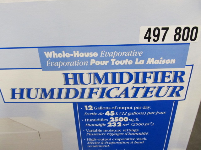 lot 27 image: BEMIS Whole House Humidifier - NEW IN BOX