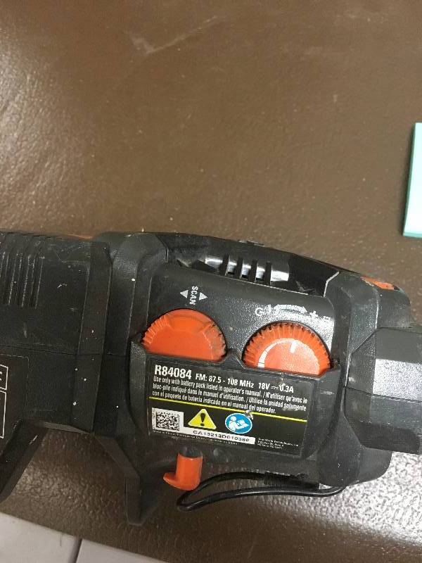 Ridgid X4 18-Volt Cordless Mini Radio Bare Tool used in working condition