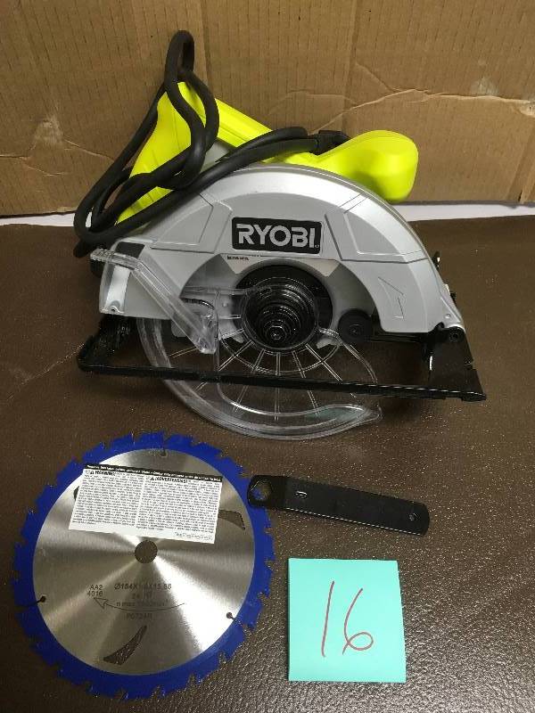 Ryobi 13-Amp Circular Saw, 7-14 in. open box in like new condition