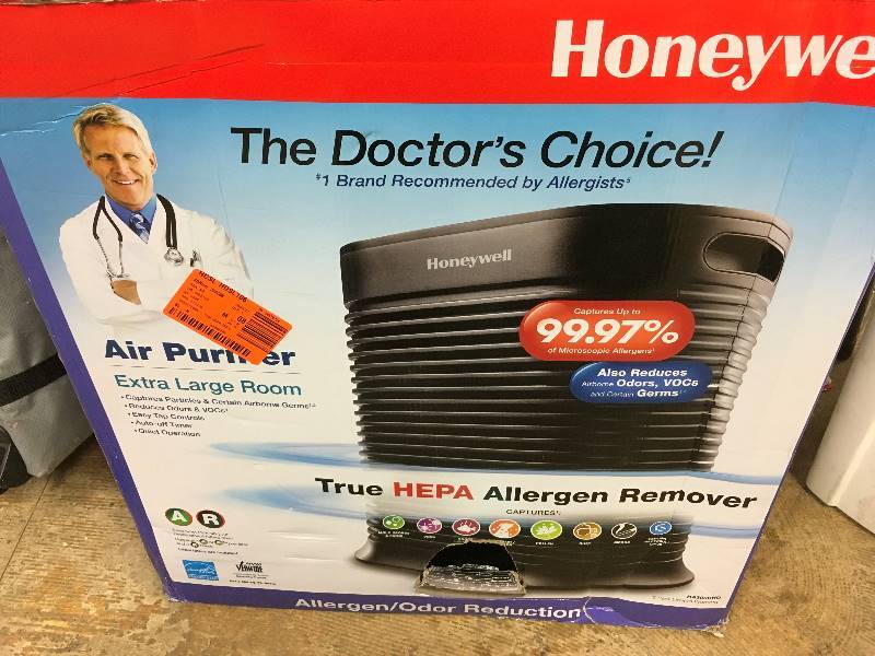 Honeywell True Hepa 465 sq. ft. Air PurifierAllergen Remover, Black