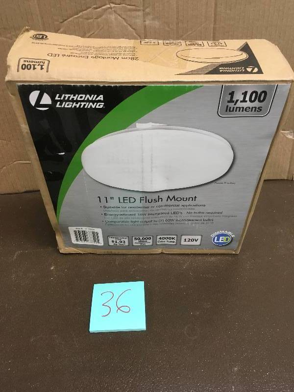 Lithonia Lighting 1-Light Flush Mount not used