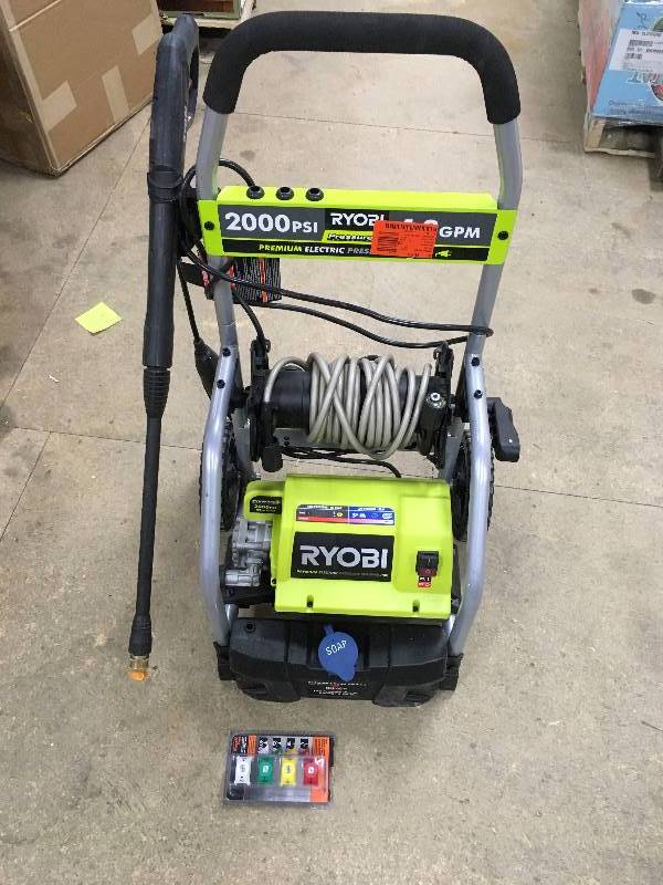 Ryobi 2000 PSI Premium Electric Pressure Washer used in good working condition