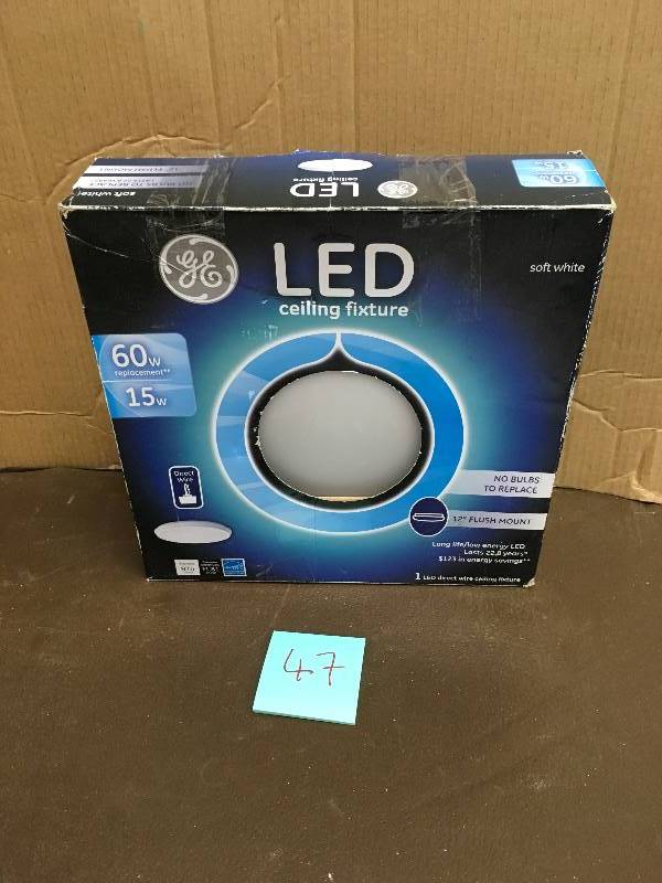 GE LED Ceiling Fixture Round, 12, 1 Pack not used