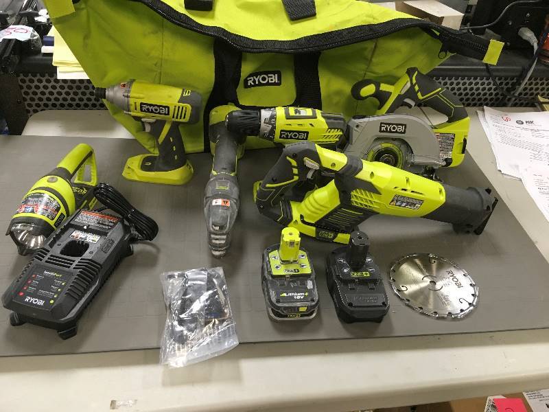 Ryobi One  18 Volt 6 Piece Tool Kit