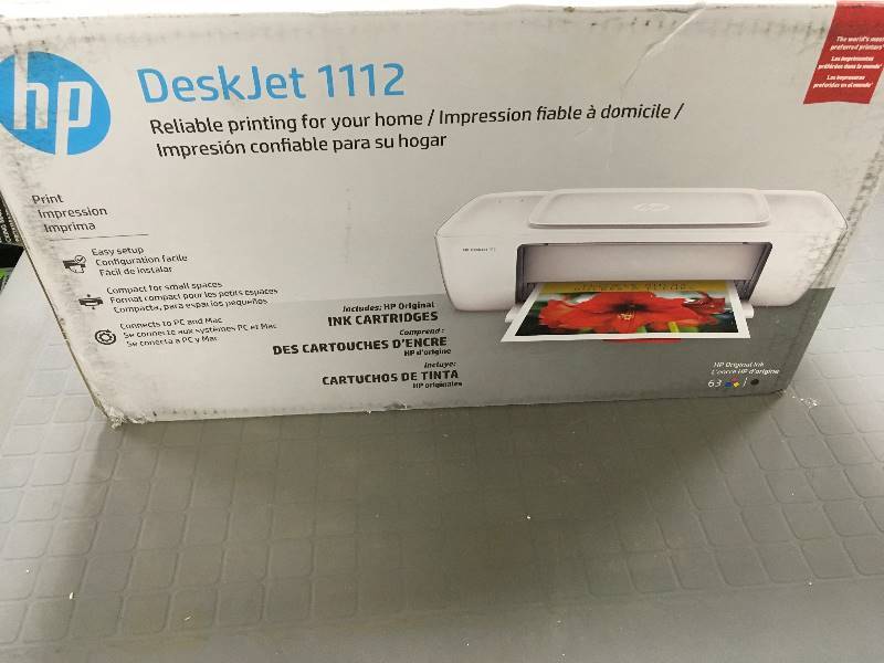 HP DeskJet 1112 Compact Photo Printer new