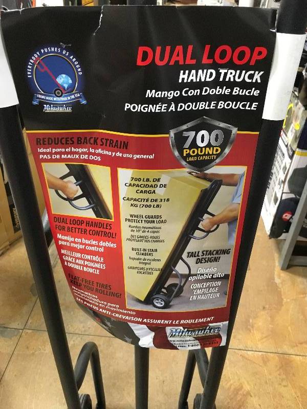 Milwaukee 700 lb. Capacity Dual-Handle Hand Truck new