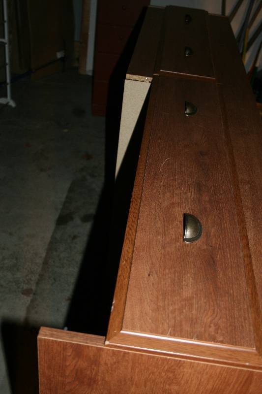 Wooden Twin Bed Frame with Storage
