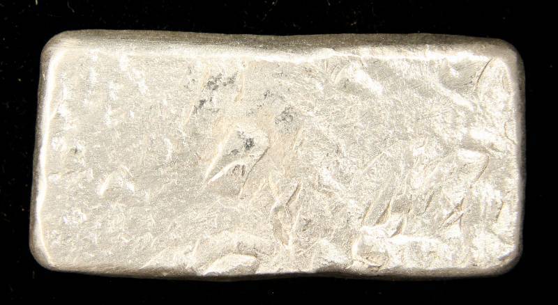 lot 05 image: 1 TROY OZ. .999 FINE SILVER BAR HANDPOURED PROSPECTORS