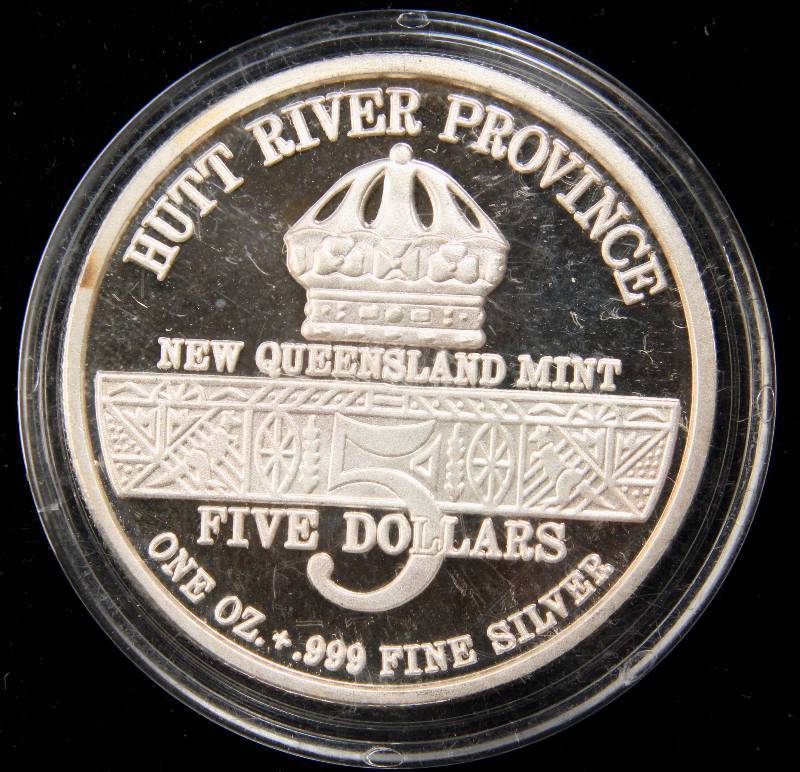 lot 21 image: 1 TROY OZ. .999 FINE SILVER 1991 DESERT STORM ROUND IN AIRTITE