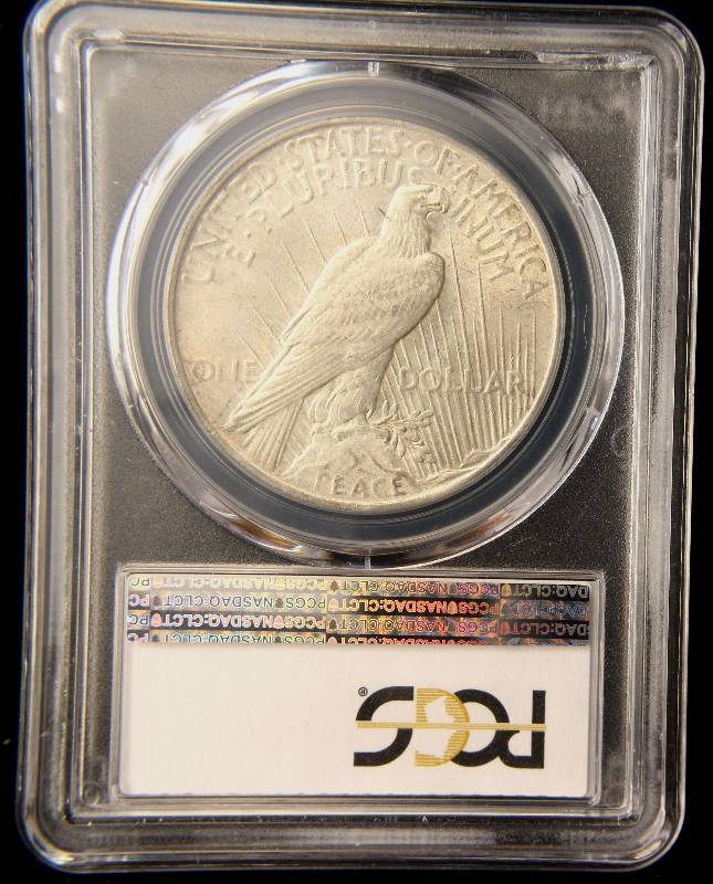 lot 37 image: 1922 PEACE SILVER DOLLAR MS61 PCGS