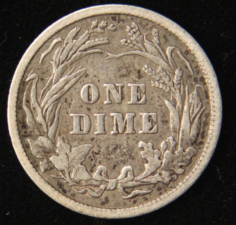 lot 60 image: 1916 BARBER SILVER DIME XF