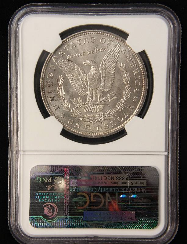 lot 06 image: 1888-O MORGAN SILVER DOLLAR MS64 NGC