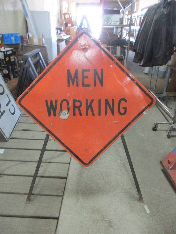 Men Working Sign