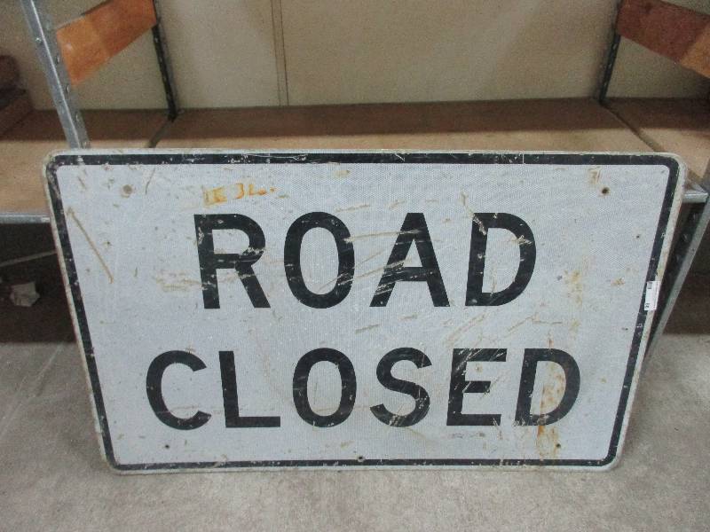 Road Closed Sign