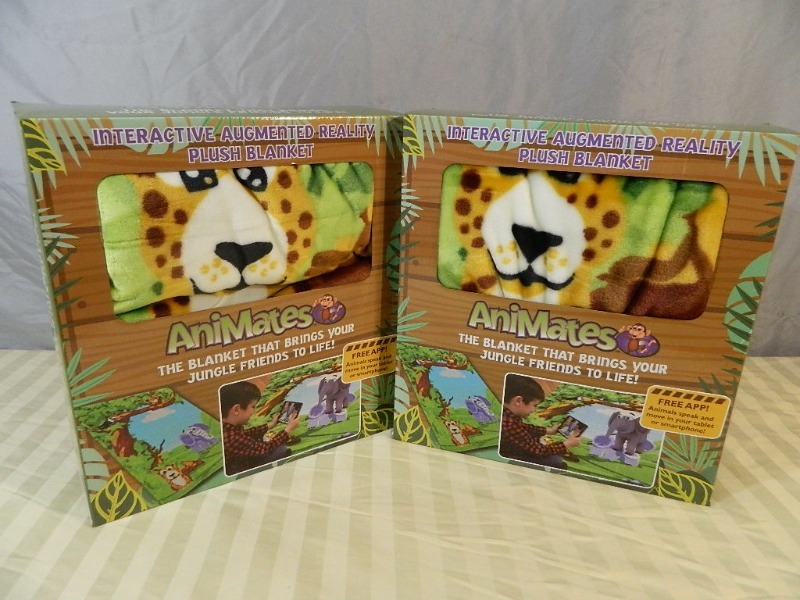 2 New Animates Plush Augmented Reality Blankets