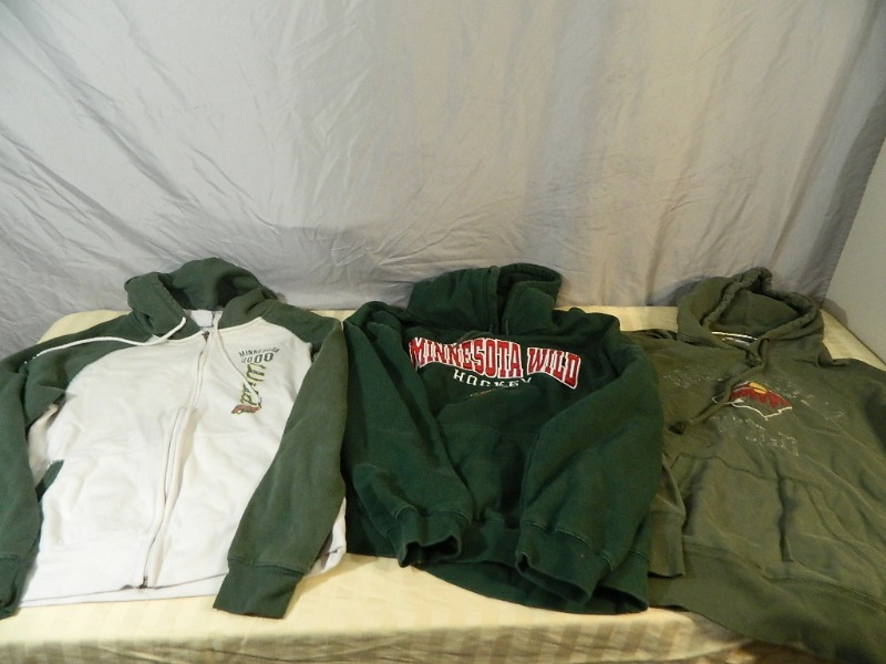 3 Minnesota Wild Sweatshirts