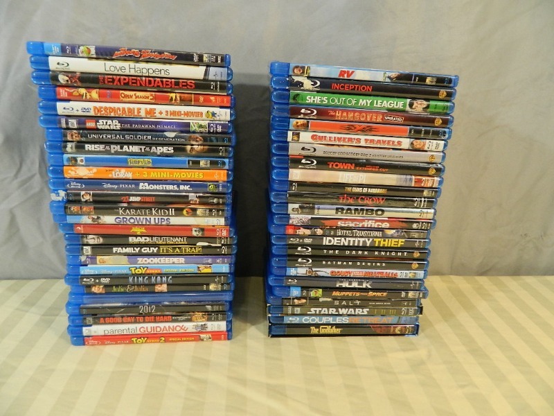 50 Blu Ray Discs