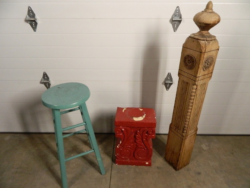 Stool, Wood Carving, Stand