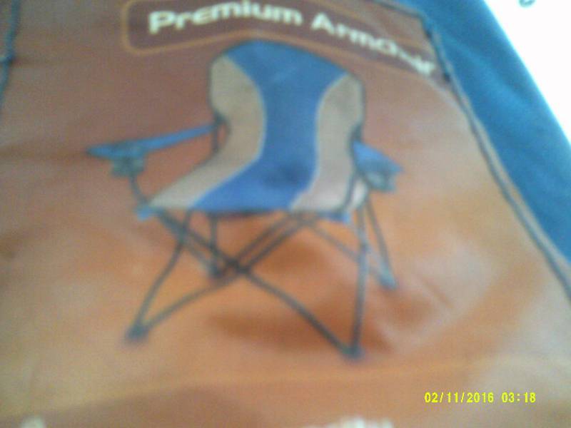 lot 41 image: ARMED CAMP CHAIR AND CASE