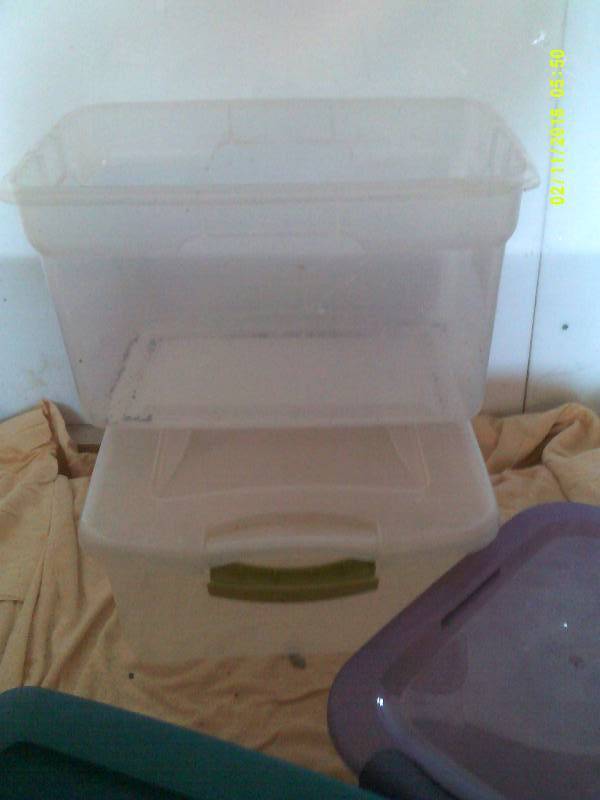 lot 64 image: SMALL PLASTIC TOTES