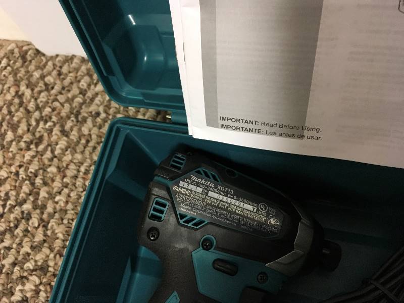 Makita XT269R 18 V Compact BL LXT Lithium - Ion 2 Piece Combo Kit open box  used in very good  condition