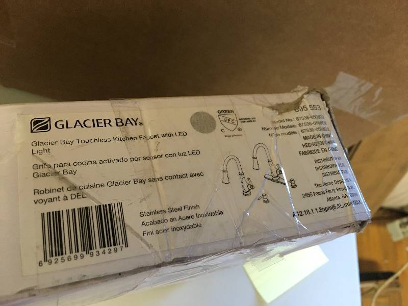 Glacier Bay Touchless Kitchen Faucet with LED Light