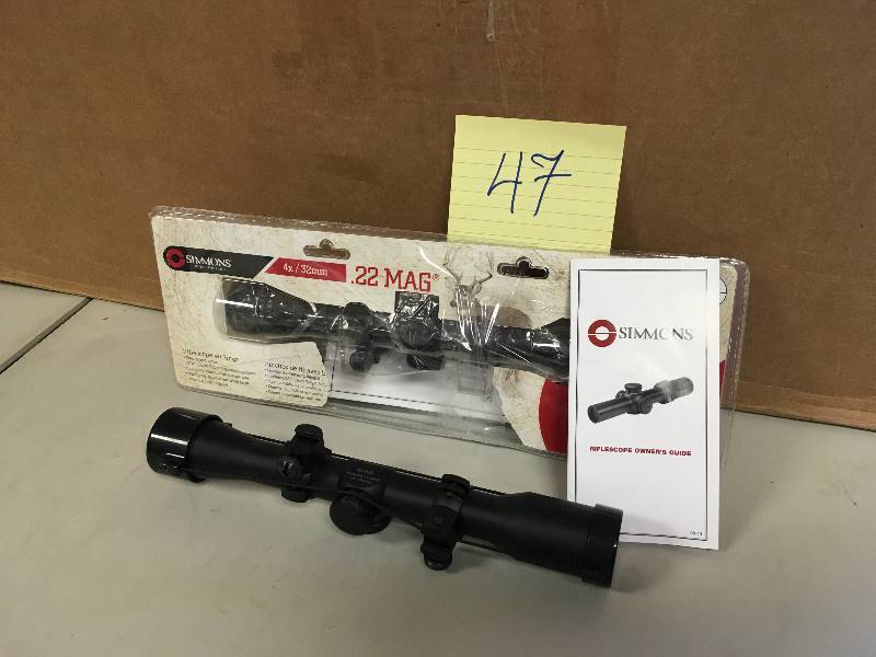 Lot of 2 Simmons .22 Mag 4x 32 mm Rifle Scope