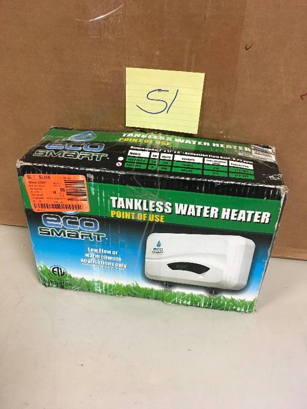 EcoSmart 3.5 kW 0.5 GPM Point-of-Use Electric Tankless Water Heater not used