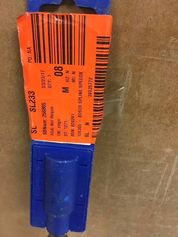 Bosch Spline Speedx new
