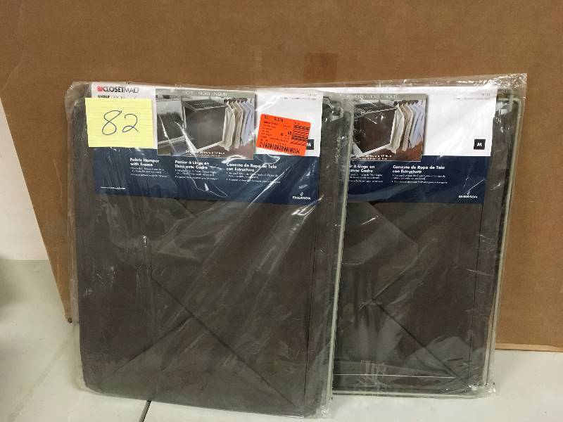 Shelftrack Canteen Fabric Hamper wit h Frame Lot of 2