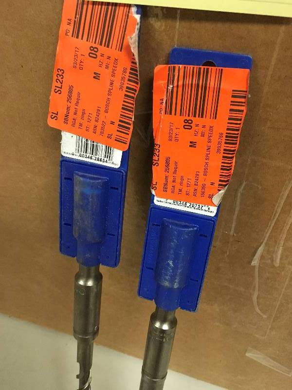 Bosch Spline  Speedx Drill Bits lot of 2 new