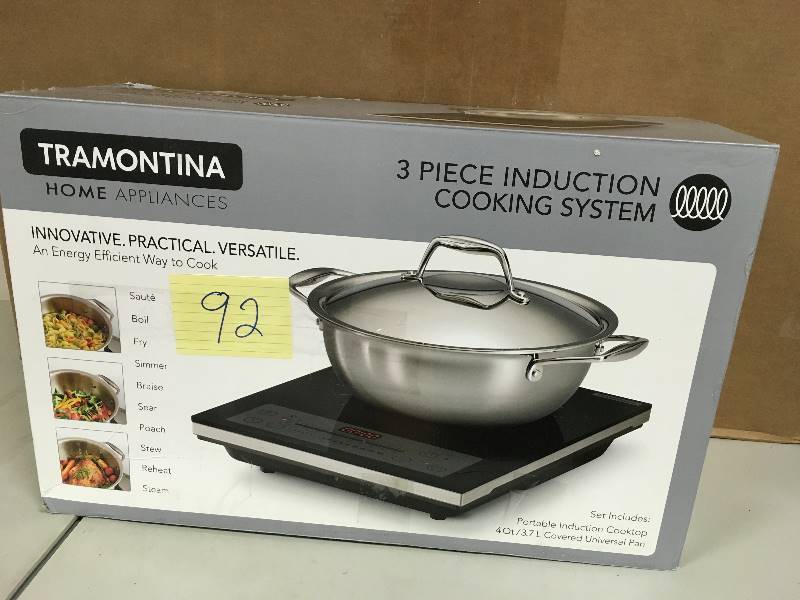 Tramontina 3 Piece Induction Cooking System used in like new condition