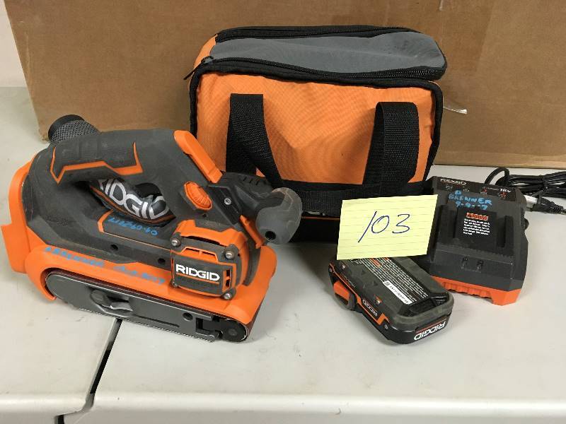 Ridgid 18volt Belt Sander used in working condition