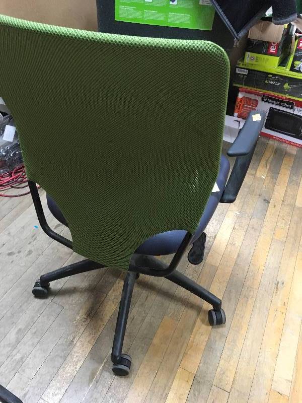 Green and Black Office Chair