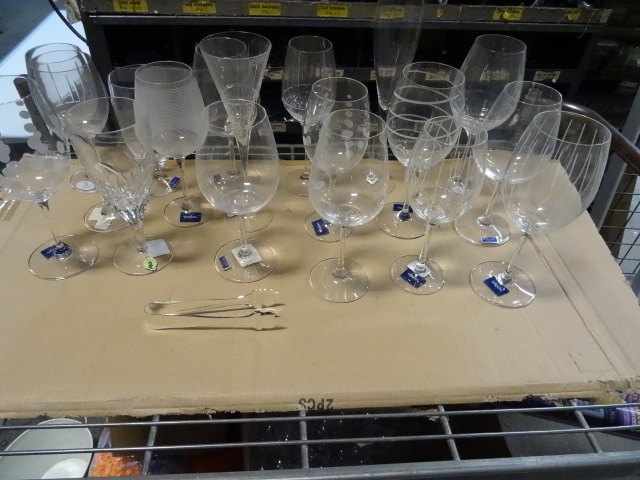 Large variety of crystal glassware....
