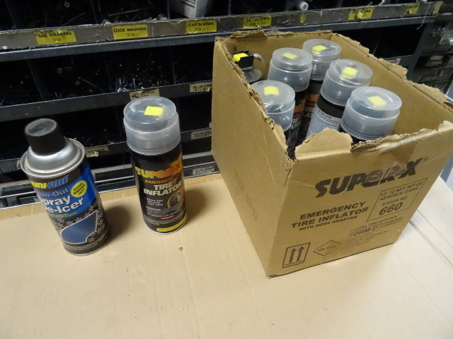 1 can of spray deicer. 7 cans of t...