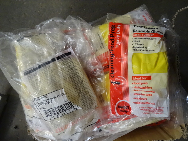 Box full of pro guard reuseable lat...