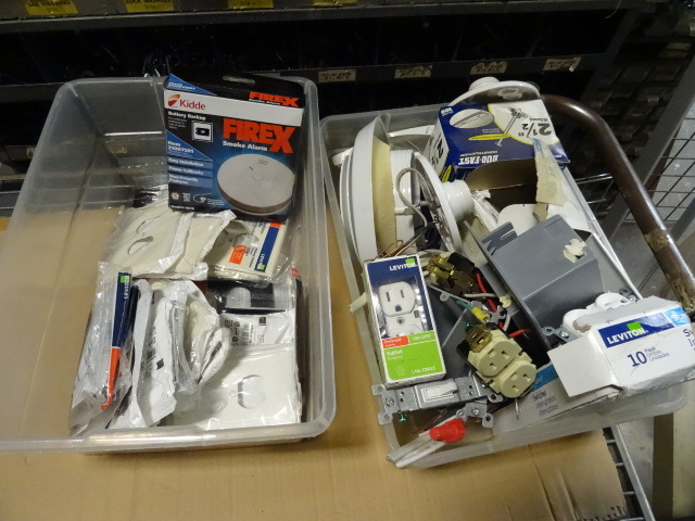 Large lot of misc electrical suppli...