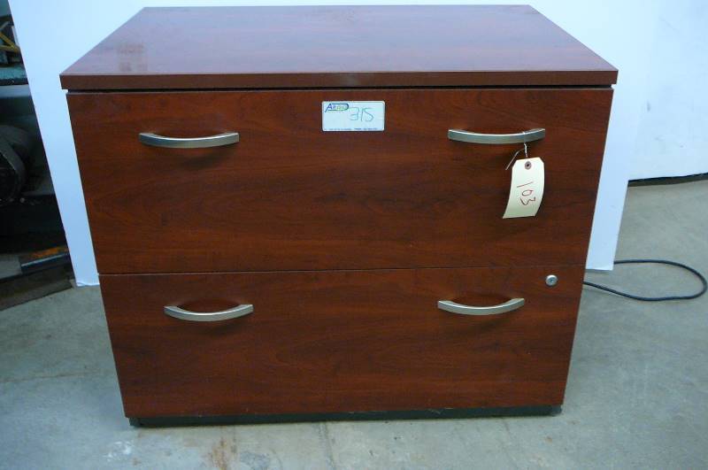lot 103 image: Wooden File Cabinet