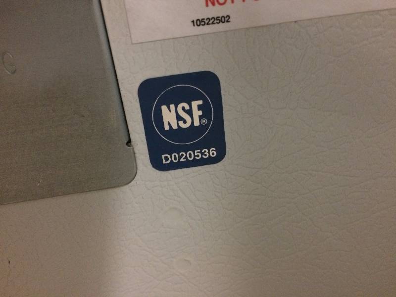 Amana Commercial Microwave RCS820BL NSF Approved Sticker Excellent