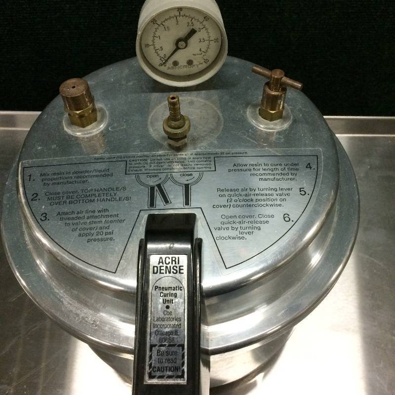 AcriDense Pneumatic Curing Pressure Pot Old Cool Pressure Pot Used