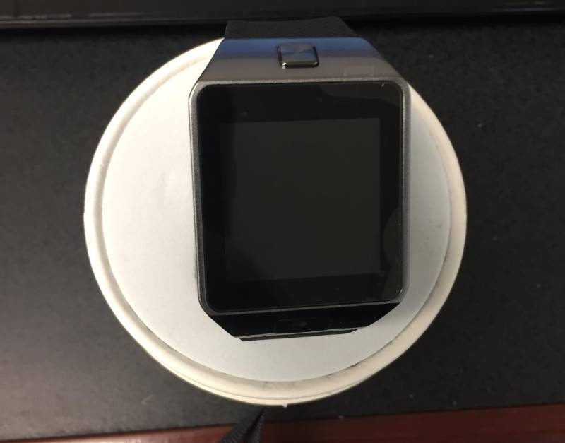 lot 14 image: New DZ09 bluetooth smart watch, with camera and sim card slot-  Black