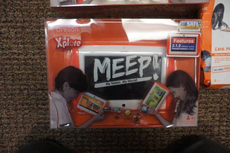 lot 65 image: Lot of 2 MEEP tablets, a MEEP game pro case, and a InnoTab3