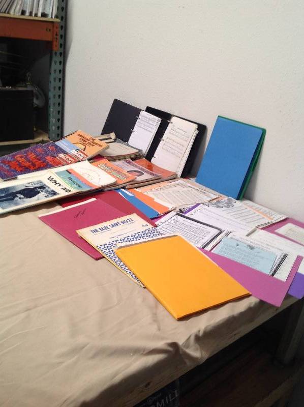 lot 10 image: Large amount of sheet music