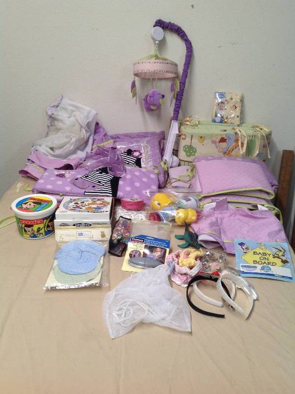 lot 85 image: Baby And Toddler Items- Crib Bedding toys